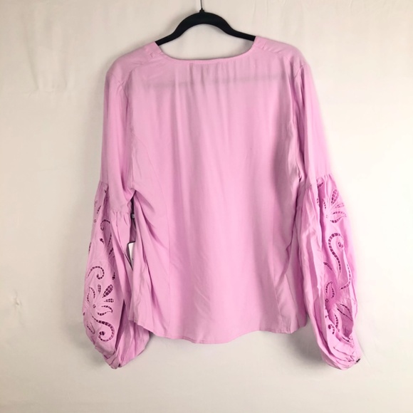 NWT Laundry by Shelli Segal Balloon Sleeve Blouse - Picture 10 of 10